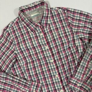 Columbia Sportswear Company Women's Plaid Long Sleeve Shirt Sun Protection Md